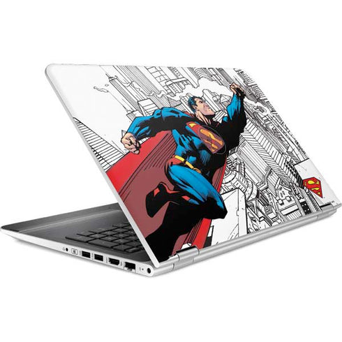 DC Comics Superman Super Speed Flying Over City HP Pavilion Skin
